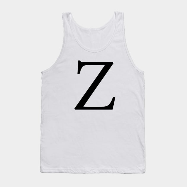 Black Z Tank Top by lolosenese